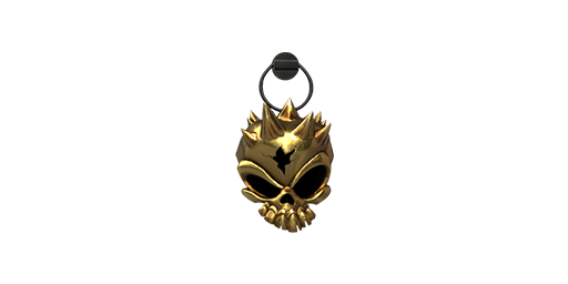 Charm | Gold Skull